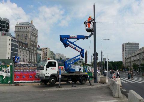 podnośnik nożycowy teleskopowy