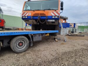 montaż wiaduktu w Zielonce