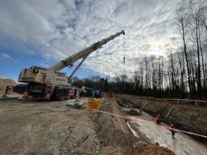 prace realizowane dźwigiem