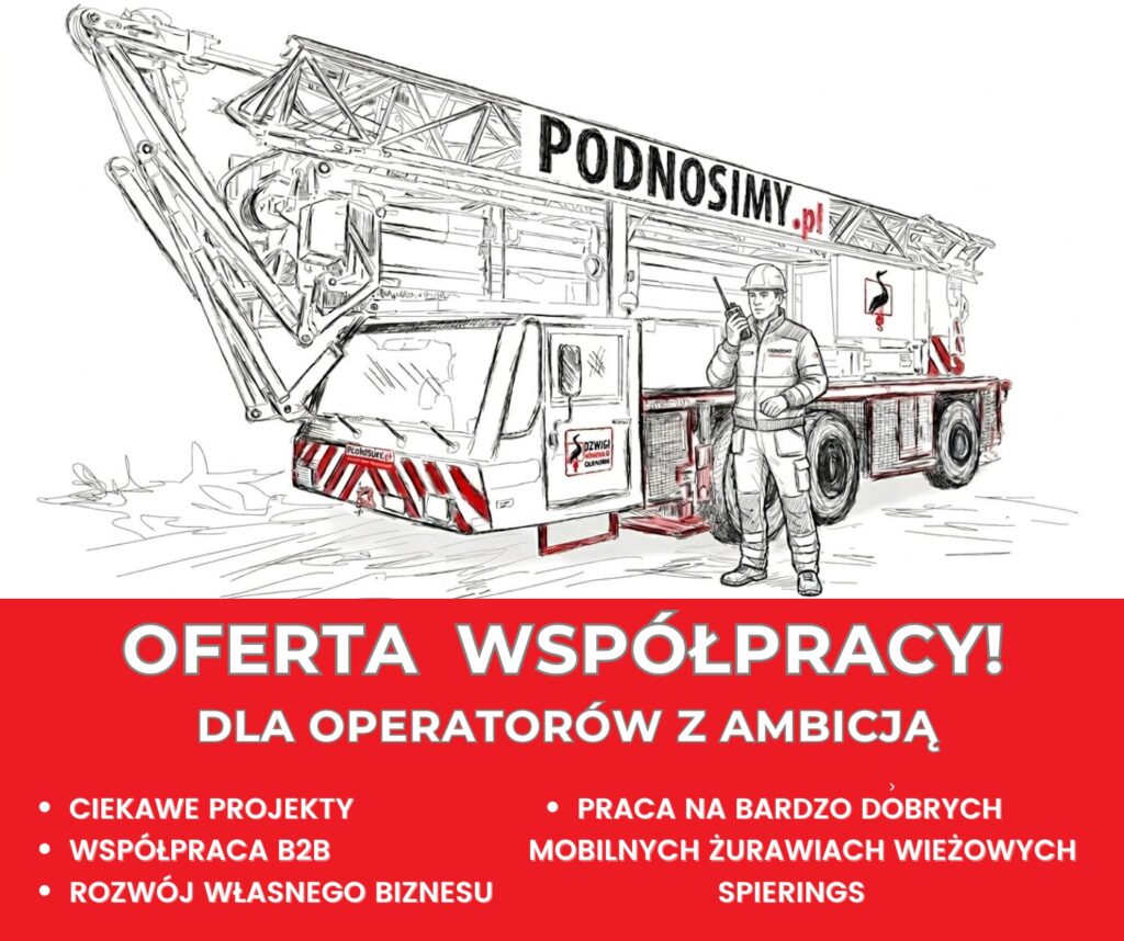 Operator mobilnego żurawia wieżowego &ndash; praca B2B