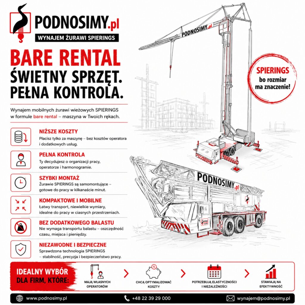 bare rental - wynajem żurawia bez operatora